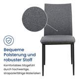 Esszimmerset mit 4 Stühlen Tisch Küchentisch & Esszimmerstühle 4er set Esszimmertisch | moderne Essgruppe | Maße Tisch: 140x80 cm | Set Esstisch + 4 Stühle