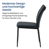 Esszimmerset mit 4 Stühlen Tisch Küchentisch & Esszimmerstühle 4er set Esszimmertisch | moderne Essgruppe | Maße Tisch: 140x80 cm | Set Esstisch + 4 Stühle