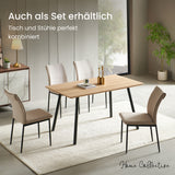 Esszimmerset mit 4 Stühlen Tisch Küchentisch & Esszimmerstühle 4er set Esszimmertisch | moderne Essgruppe | Maße Tisch: 140x80 cm | Set Esstisch + 4 Stühle
