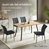 Esszimmerset mit 4 Stühlen Tisch Küchentisch & Esszimmerstühle 4er set Esszimmertisch | moderne Essgruppe | Maße Tisch: 140x80 cm | Set Esstisch + 4 Stühle