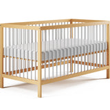 Lit bébé lit bébé 60x120 | Barreaux de 70 x 140 cm réglables en hauteur et amovibles, en option avec tiroir et matelas | Bois de hêtre blanc ou naturel très stable Fabriqué en Europe