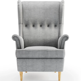 Sessel Ohrensessel Relaxsessel Sessel Wohnzimmer Polstersessel Lesesessel Fernsehsessel | Ergonomisch & Komfortabel | Hohe Rückenlehne, Holzbeine | 81x90x101 cm (BxTxH)