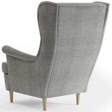 Sessel Ohrensessel Relaxsessel Sessel Wohnzimmer Polstersessel Lesesessel Fernsehsessel | Ergonomisch & Komfortabel | Hohe Rückenlehne, Holzbeine | 81x90x101 cm (BxTxH)