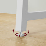 Schreibtisch Computertisch Bürotisch Tisch für Homeoffice PC-Tisch mit stabilen Metallbeinen | platzsparend einklappbar & verstellbare Füße | Für Homeoffice & Büro | 80x40x75 cm