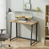 Schreibtisch Computertisch Bürotisch Tisch für Homeoffice PC-Tisch mit stabilen Metallbeinen | platzsparend einklappbar & verstellbare Füße | Für Homeoffice & Büro | 80x40x75 cm