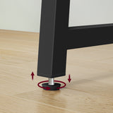Schreibtisch Computertisch Bürotisch Tisch für Homeoffice PC-Tisch mit stabilen Metallbeinen | platzsparend einklappbar & verstellbare Füße | Für Homeoffice & Büro | 80x40x75 cm