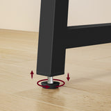 Schreibtisch Computertisch Bürotisch Tisch für Homeoffice PC-Tisch mit stabilen Metallbeinen | platzsparend einklappbar & verstellbare Füße | Für Homeoffice & Büro | 80x40x75 cm