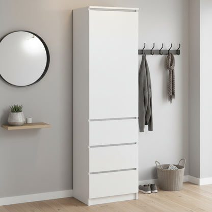 Home Collective Kleiderschrank mit Tür 50x40x180 cm – Garderobenschrank & Mehrzweckschrank mit 3–5 Einlegeböden und optional Schubladen Schrank für Schlafzimmer Flur Büro