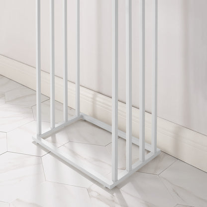 Handtuchhalter ohne Bohren Handtuchständer aus Stahl mit 4 Stangen Handtuchhalter stehend Handtuchstange Bad Badezimmer | 4 Sprossen freistehend aus Stahl | 45x29x93,5 cm (BxTxH)