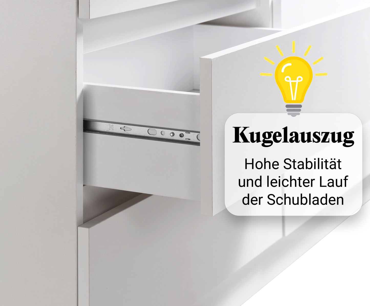 Kommode mit 6 Schubladen 95 | 120 | 140 cm breit Kommode Holz Schrank Kommode mit Schubladen Sideboard Highboard Anrichte Schlafzimmer Wohnzimmer Flur Büro Organizer