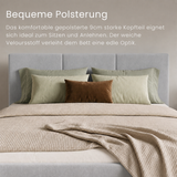 Home Collective Polsterbett, Bett mit Stauraum, Stauraumbett mit Lattenrost gepolstert Bett mit Kopfteil Doppelbett | Bettkasten mit Gasdruckfedern, Metallrahmen, Samtpolsterung | 120×200 | 140x200 | 160x200 | 180x200 cm