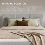 Home Collective Polsterbett, Bett mit Stauraum, Stauraumbett mit Lattenrost gepolstert Bett mit Kopfteil Doppelbett | Bettkasten mit Gasdruckfedern, Metallrahmen, Samtpolsterung | 120×200 | 140x200 | 160x200 | 180x200 cm