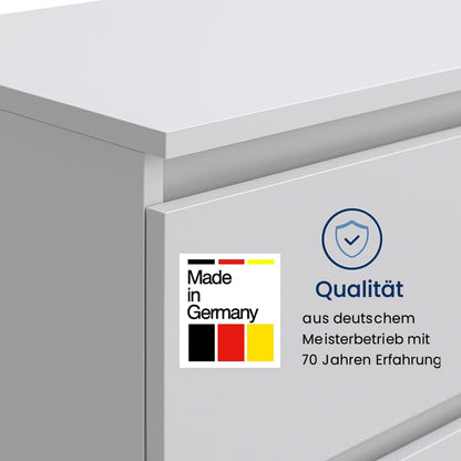 Kommode mit 4 Schubladen 76 & 80 cm Breite Kommode schmal Holz Schrank Kommode mit Schubladen Sideboard Highboard Anrichte Schlafzimmer Wohnzimmer Flur Büro Organizer