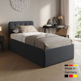 Home Collective Polsterbett 100x200 | 120x200 | 140x200 | 160x200 | 180x200 | 200x200 Doppelbett Bett mit verstellbarem Lattenrost & Stauraum