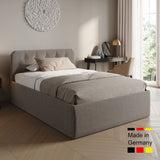 Home Collective Polsterbett 100x200 | 120x200 | 140x200 | 160x200 | 180x200 | 200x200 Doppelbett Bett mit verstellbarem Lattenrost & Stauraum