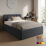 Home Collective Polsterbett 100x200 | 120x200 | 140x200 | 160x200 | 180x200 | 200x200 Doppelbett Bett mit verstellbarem Lattenrost & Stauraum