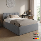 Home Collective Polsterbett 100x200 | 120x200 | 140x200 | 160x200 | 180x200 | 200x200 Doppelbett Bett mit verstellbarem Lattenrost & Stauraum