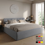 Home Collective Polsterbett 100x200 | 120x200 | 140x200 | 160x200 | 180x200 | 200x200 Doppelbett Bett mit verstellbarem Lattenrost & Stauraum