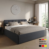 Home Collective Polsterbett 100x200 | 120x200 | 140x200 | 160x200 | 180x200 | 200x200 Doppelbett Bett mit verstellbarem Lattenrost & Stauraum