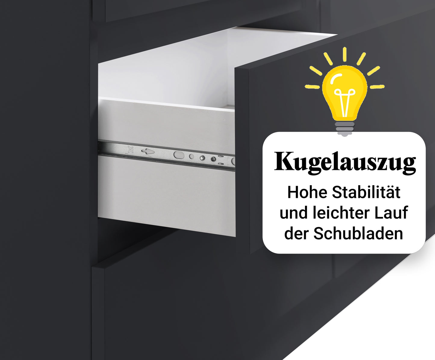 Kommode mit 6 Schubladen 95 | 120 | 140 cm breit Kommode Holz Schrank Kommode mit Schubladen Sideboard Highboard Anrichte Schlafzimmer Wohnzimmer Flur Büro Organizer