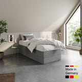 Home Collective Boxspringbett Polsterbett Bett mit Matratzenauswahl (Bonnell H2 / Kaltschaum H3), gepolstertes Kopfteil (optional), Microvelours | Verfügbare Größen: 90x200, 100x200, 120x200, 140x200, 160x200, 180x200, 200x200