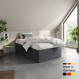 Home Collective Boxspringbett Polsterbett Bett mit Matratzenauswahl (Bonnell H2 / Kaltschaum H3), gepolstertes Kopfteil (optional), Microvelours | Verfügbare Größen: 90x200, 100x200, 120x200, 140x200, 160x200, 180x200, 200x200