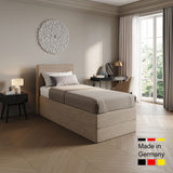 Home Collective Boxspringbett Polsterbett Bett mit Matratzenauswahl (Bonnell H2 / Kaltschaum H3), gepolstertes Kopfteil (optional), Microvelours | Verfügbare Größen: 90x200, 100x200, 120x200, 140x200, 160x200, 180x200, 200x200