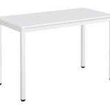 Table de salle à manger table carrée en bois table de cuisine moderne 120 x 60 x 75 cm, épaisseur 18 mm, salle à manger en bois cuisine salon avec pieds en métal noir