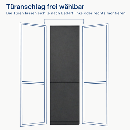 Home Collective Kleiderschrank mit Tür 50x40x180 cm – Garderobenschrank & Mehrzweckschrank mit 3–5 Einlegeböden und optional Schubladen Schrank für Schlafzimmer Flur Büro