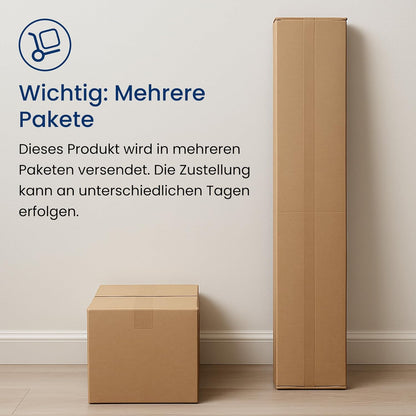 Home Collective Kleiderschrank mit Tür 50x40x180 cm – Garderobenschrank & Mehrzweckschrank mit 3–5 Einlegeböden und optional Schubladen Schrank für Schlafzimmer Flur Büro