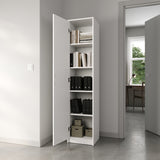 Schrank Mehrzweckschrank 40 und 50 cm Breite 180 cm Höhe mit vier Einlegeböden schmaler Aktenschrank Organizer Kleiderschrank aus MDF Holz