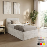 Home Collective Polsterbett Doppelbett Bett mit verstellbarem Lattenrost & Stauraum, wählbare Matratze (Federkern H2 / Kaltschaum H3) viele Größen verfügbar Kordstoff
