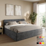 Home Collective Polsterbett Doppelbett Bett mit verstellbarem Lattenrost & Stauraum, wählbare Matratze (Federkern H2 / Kaltschaum H3) viele Größen verfügbar Kordstoff