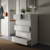 Home Collective Kommode Sideboard Schubladenkommode Highboard | viel Stauraum mit 6 Schubladen | Schubladenschrank für Schlafzimmer Wohnzimmer Flur Büro | Möbel Organizer | 80x120x50 cm | weiß