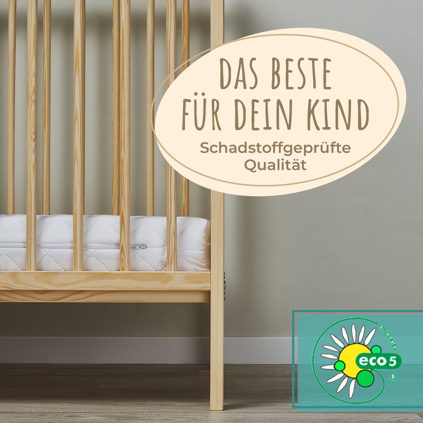 Kindermatratze 60x120 | 70x140 | 80x160 | 80x170 | 80x180 | 90x190 | 90x200 | 120x200 | 140x200 cm mit waschbarem Bezug | 10 cm dicke Matratze aus hochwertigem Kaltschaum für Kinderbett | Hergestellt in der EU, Körpergewicht bis 60 kg