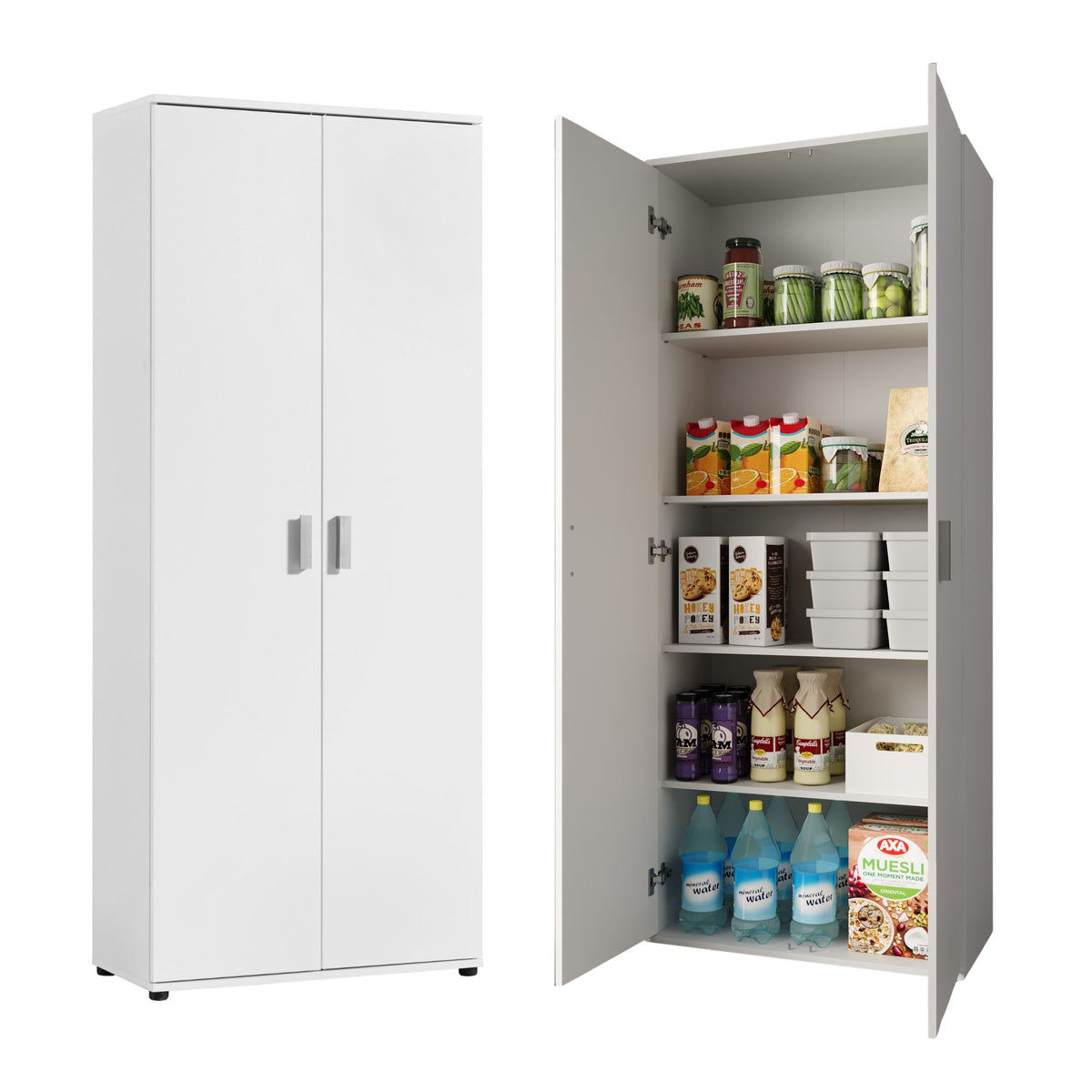 Mehrzweckschrank 75 cm breit mit Türen & Einlegeböden
