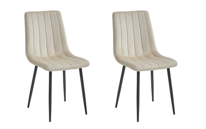 Ensemble de 1, 2 ou 4 chaises tapissées, chaises de salle à manger, chaises de salon, tapissées, disponible en plusieurs coloris