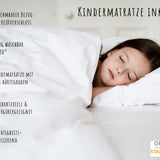 Lit enfant 70x140 | 80x160 cm avec matelas et tiroir, protection antichute &amp; sommier à lattes en blanc et avec motifs (pompiers, police, princesse, dinosaure...) pour garçons et filles