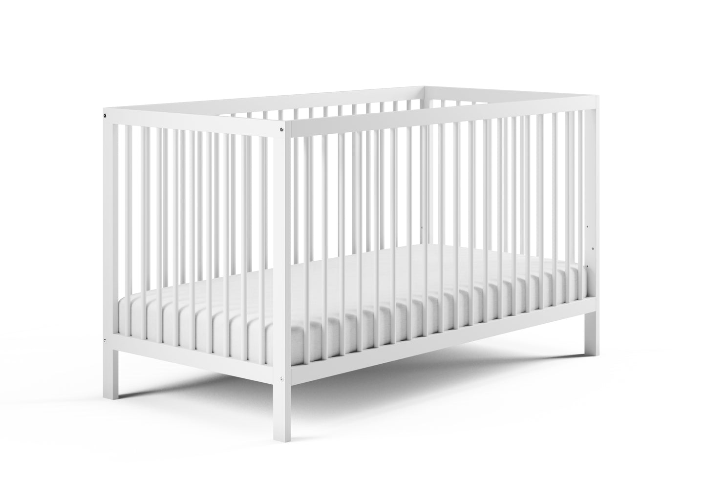 Lit bébé lit bébé 60x120 | Barreaux de 70 x 140 cm réglables en hauteur et amovibles, en option avec tiroir et matelas | Bois de hêtre blanc ou naturel très stable Fabriqué en Europe