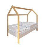 Lit cabane lit enfant lit enfant 80x160 cm avec matelas, tiroir (en option), protection antichute et sommier à lattes 160 x 80 pour filles et garçons