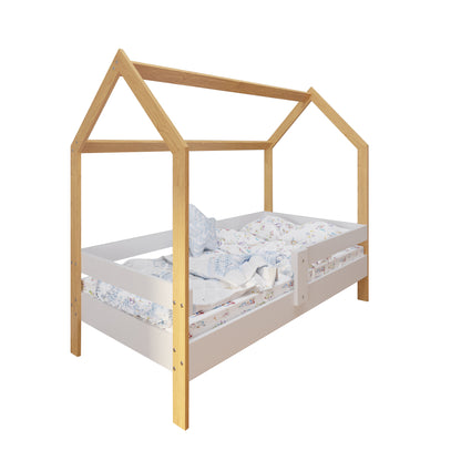 Lit cabane lit enfant lit enfant 80x160 cm avec matelas, tiroir (en option), protection antichute et sommier à lattes 160 x 80 pour filles et garçons