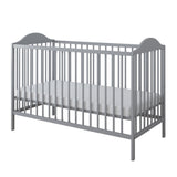 Lit bébé lit bébé 60x120 cm avec matelas (en option) réglable en hauteur | Barreaux à échelons amovibles blancs, gris ou naturels Fabriqué en Europe