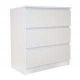 Kommode weiß mit drei, vier oder fünf Schubladen, Schlafzimmer Flur kleiner Nachttisch, Schrank, Sideboard, Highboard, Breite 60 cm