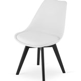 Chaise de salle à manger chaise de salon 4x, 2x ou 1x, chaise coque confortable et stable en 11 couleurs différentes