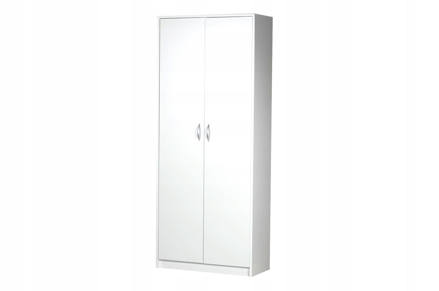 Armoire armoire polyvalente avec amortisseur de porte SOFT CLOSE (en option) blanc 74 cm largeur 180 cm hauteur avec quatre ou six étagères, classeur organisateur d'armoire domestique en bois MDF