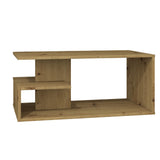 Couchtisch weiss, Artisan Eiche braun oder Sonoma, Beistelltisch Loft Design, kratzfeste Oberfläche, Wohnzimmer Couch Tisch Beistell 91x51x40 cm (LxBxH)