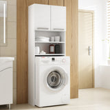 Waschmaschinenschrank weiß, Hängeschrank Badschrank, Hochschrank, Badregal, Waschmaschine Trockner WC
