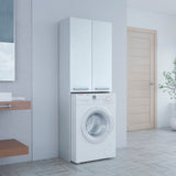 Waschmaschinenschrank weiß, Hängeschrank Badschrank, Hochschrank, Badregal, Waschmaschine Trockner WC