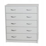 Schuhschrank in weiß mit fünf Fächern, Flur, Schlafzimmer, Schuhregal, Schuh Schrank schmal 85x74x35cm (HxBxT)