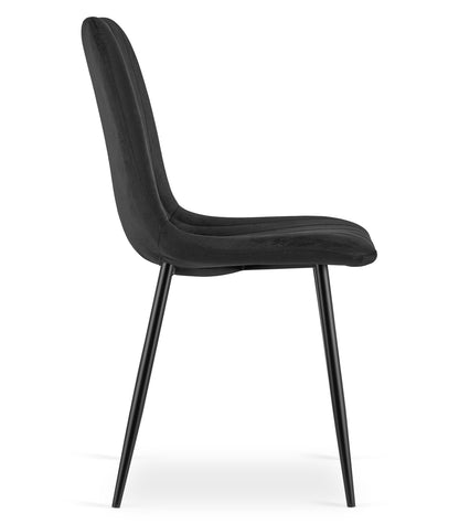 Ensemble de 1, 2 ou 4 chaises tapissées, chaises de salle à manger, chaises de salon, tapissées, disponible en plusieurs coloris